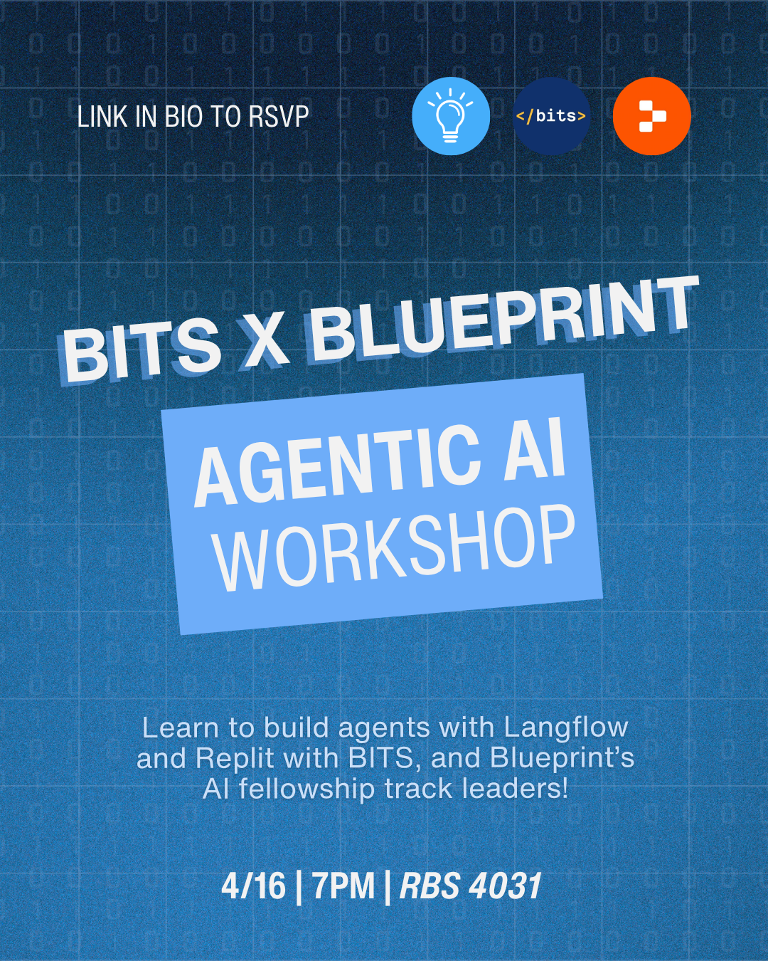 Upcoming BITS event poster